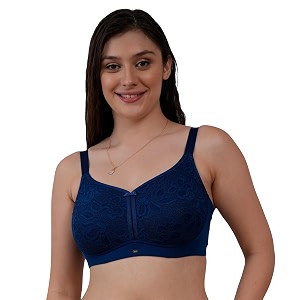 SOIE Womens Full Coverage Non-Padded Non-Wired Bra