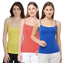 SOIE Women39s Solid Cotton spandex Slip PACK