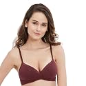 SOIE Women39s Solid SemiMedium Coverage Padded Non-Wired