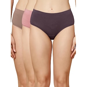 SOIE Women High Rise Full Coverage Solid