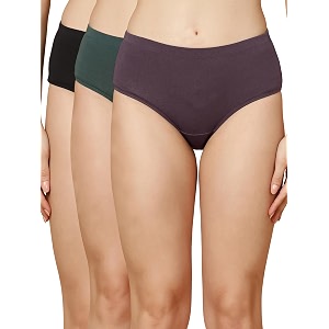 SOIE Women High Rise Full Coverage Solid