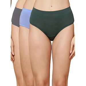 SOIE Women High Rise Full Coverage Solid