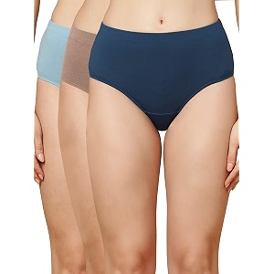 SOIE Women High Rise Full Coverage Solid