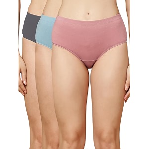 SOIE Women High Rise Full Coverage Solid