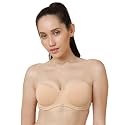 SOIE Womens Padded Strapless Bra Wired
