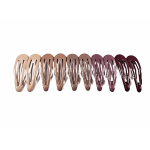 tic-tac hair clips gloss nude pastel multicolor for girls amp women 10pc pastel nude gloss multi 10 pcs small