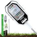 Soil Moisture Meter, 7-in-1 Soil PH Tester/Soil Moisture/Fertility with Removable Probe, Digital Air Temp/Humidity/Sunlight Intensity/BGR Spectral for Plants Gardening, Lawn and Indoor Outdoor Plants