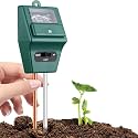 Soil pH Meter 3 in 1 Soil Testing Meter pH Tester Acidity Hydroponic Tester Soil Analyzer Detector for Testing Moisture Meter for Plants PH Level Measurement for Garden,Lawn