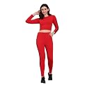Soild Full Sleeve Striped | Round Neck Tracksuit For Women and Girls