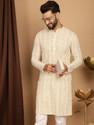 SOJANYA Men Embroidered Straight Kurta