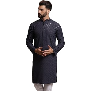 SOJANYA Mens Cotton Regular Kurta