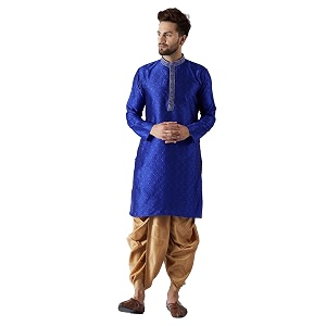 SOJANYA Mens Silk Blend Solid Since 1958