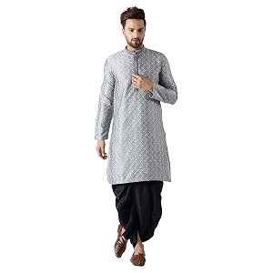 SOJANYA Mens Silk Blend Solid Since 1958