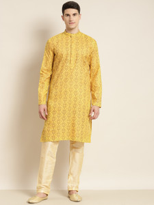 SOJANYA Men Printed Straight Kurta