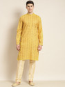 SOJANYA Men Printed Straight Kurta