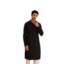 SOJANYA Mens Cotton Checkered Thread Embroidered Long