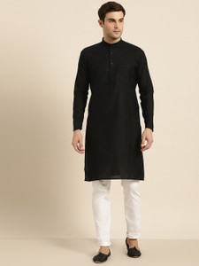 SOJANYA Men Solid Straight Kurta