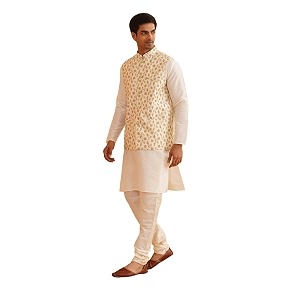 SOJANYA Since 1958 Mens Silk Blend Cream