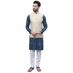 SOJANYA Since 1958 Mens Pure Cotton Teal