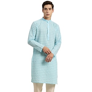 SOJANYA Since 1958 Mens Pure Cotton Blue