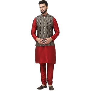 SOJANYA Since 1958 Mens Silk Blend Kurta