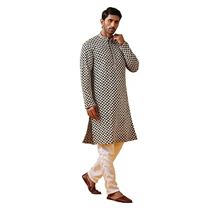 SOJANYA Since 1958 Mens Cotton Rayon Sequinned