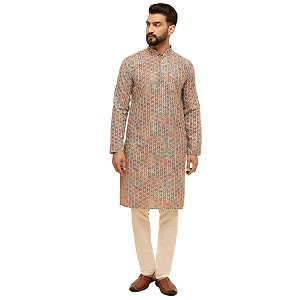 SOJANYA Since 1958 Mens Cotton Silk Gold