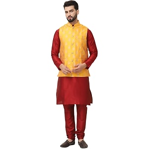 SOJANYA Since 1958 Mens Silk Blend Kurta
