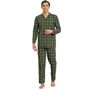 sojanya since 1958 men39s cotton checked nightsuit set