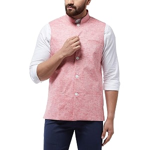 sojanya since 1958 men39s cotton linen blend waist coat