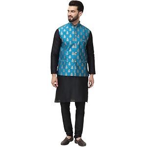SOJANYA Since 1958 Mens Silk Blend Kurta