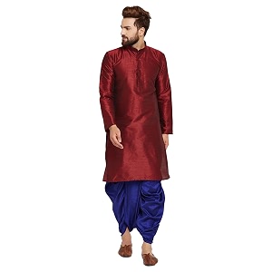 SOJANYA Since 1958 Mens Maroon and Royal
