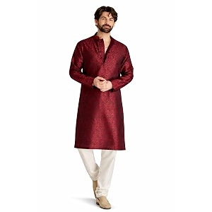 SOJANYA Since 1958 Mens Silk Blend Self