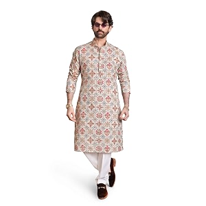 SOJANYA Since 1958 Mens Cotton Linen Yellow