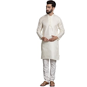 SOJANYA Since 1958 Mens Silk Blend Self