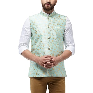 SOJANYA Since 1958 Mens Jacquard Silk Designer