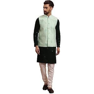 SOJANYA Since 1958 Mens Pure Cotton Green