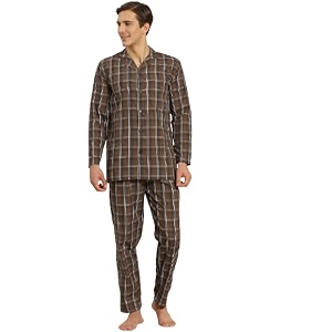 sojanya since 1958 men39s cotton checked nightsuit set