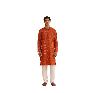 SOJANYA Since 1958 Mens Cotton Linen Yellow