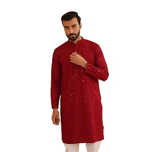 SOJANYA Since 1958 Mens Pure Cotton Sequined