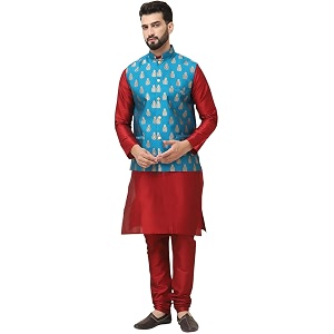 SOJANYA Since 1958 Mens Silk Blend Kurta