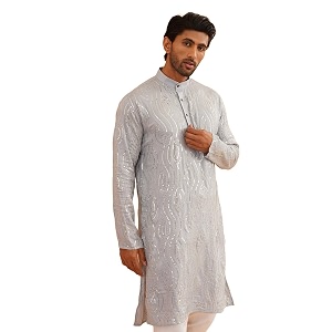 SOJANYA Since 1958 Mens Silk Blend Navy
