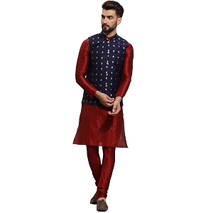 SOJANYA Since 1958 Mens Silk Blend Kurta