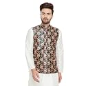 SOJANYA (Since 1958, Men's Silk Fancy Border Dhoti