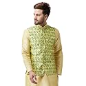 SOJANYA (Since 1958, Men's Silk Fancy Border Dhoti