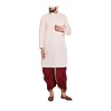 SOJANYA (Since 1958 Men's Brown and Black Cotton Dhoti Kurta Set