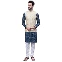 SOJANYA Since 1958 Men39s Pure Cotton Teal