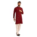 SOJANYA Since 1958 Men39s Cotton Embroidered Sequinned