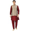 SOJANYA Since 1958 Men39s Silk Blend Kurta