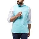 SOJANYA (Since 1958 Men's Cotton Linen Blend Waist Coat
